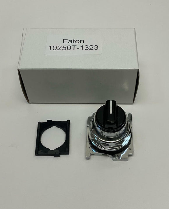 Eaton  10250T-1323  30.5mm Heavy Duty 3-Position  Black Selector Switch