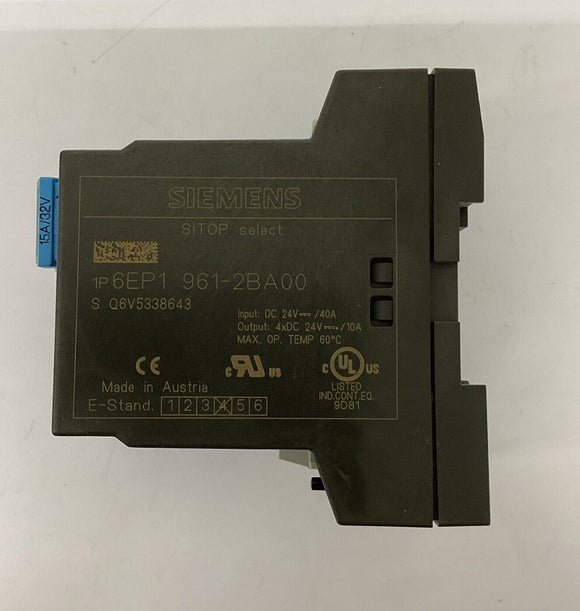 Siemens 6EP1-961-2BA00 Input Diagnostic Module 24 VDC