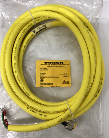 Turck RKM 55-4M/S600 Cable Cordset MiniFast 5-Pin 4-Meter U5164-1 - 0