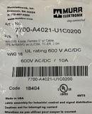 Murr 7700-A4021-U1C0200 Mini 7/8" 4-Pole, Female Power Cable 2 Meters-6