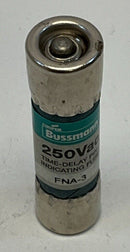 Cooper Bussmann FNA-3 New Lot of  3  Amp Dual Element Time Delay Fuses-3