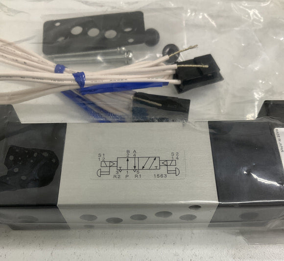 Koganei A180-4E2-PSL Dual Solenoid Pneumatic Valve 180-264 Vac Coil