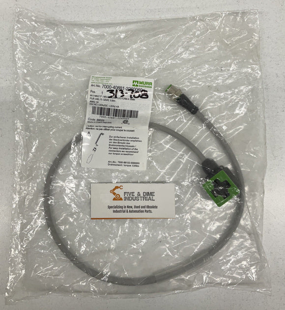 Murr Elektronik 7000-40881-2260060 Valve Plug M12 Male