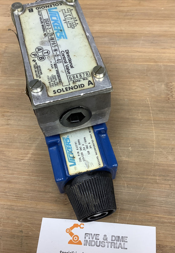 Vickers DG4V-3-2N-MPA5-W-B-40 Directional Control Valve 115/120 VAC