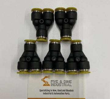 Clippard PQ-YU-12 Push-Quick Y Union 3/8".  Lot of 5