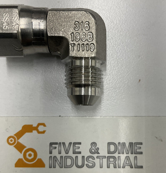 Parker 5-C6X-5-585 Jic Stainless Steel 5/16" Fitting 90° Elbow