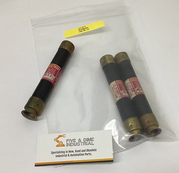 Bussmann Fusetron FRS-R-6-1/4 Time Delay Fuses 6-1/4A 600V Lot of (3)