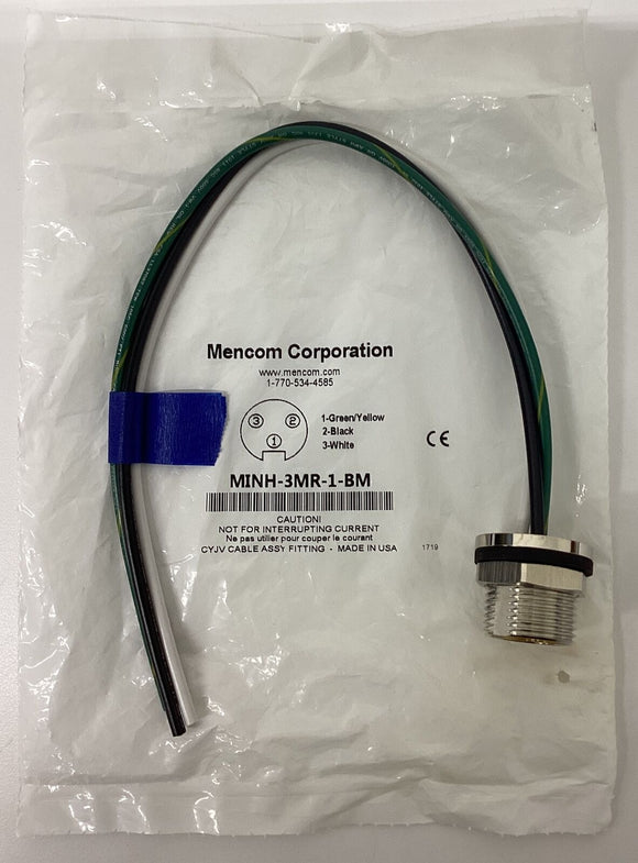 Mencom MINH-3MR-1-BM  3/4'' Male Receptacle 3-Pole
