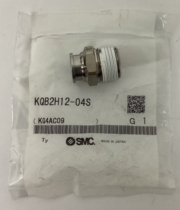 SMC KQB2H12-04S White Brass one touch fitting - 0