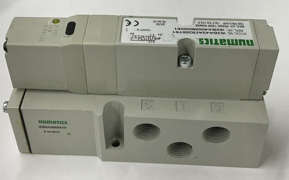 Numatics I63BA43AMG56Y61  I62BA400M000061 Solenoid  Valve with Base