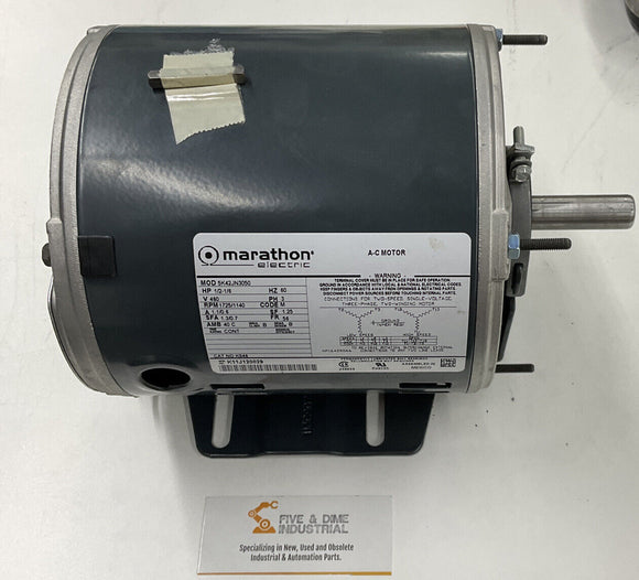 Marathon 56 FR 1/2-1/6 HP Industrial Motor 1725/1140 RPM 460VAC