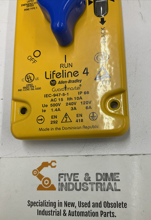 Allen Bradley 440E-A17115 Liefeline 4 Cover