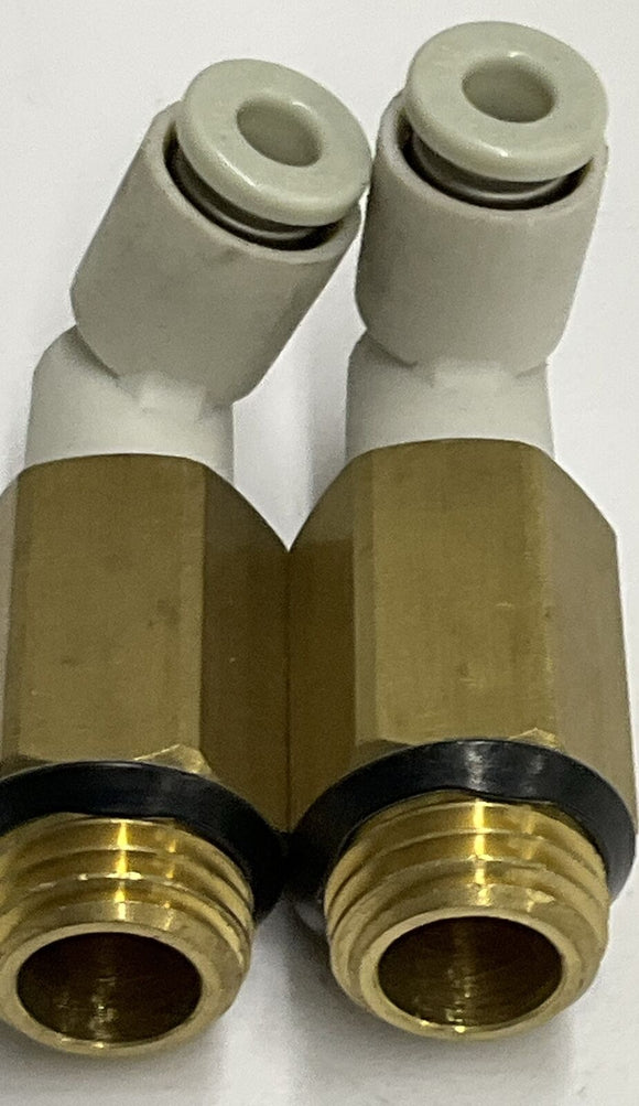 SMC KQ2W04-U02  Elbow Fittings 4mm Tube x 1/2 Uni (Pkg of 2)