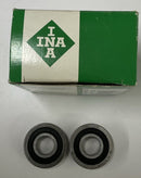 INA LR6001-2RSR Single Row Ball Bearing 12mm X 30mm X 8mm Box of 2-2
