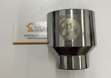 Armstrong 2-1/8  Chrome 12-Point 3/4  Drive Socket 13-168