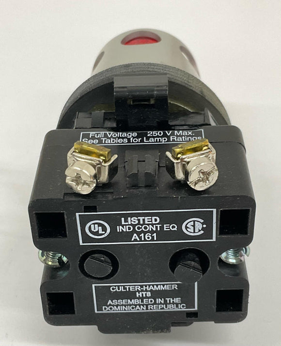 Eaton HT8GDRF3 Red Momentary Illuminated Switch w/ Guard