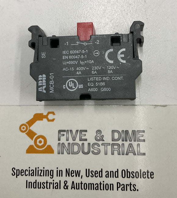 ABB MPMT9-1012 Illuminated Emergency Stop Switch 24V Lamp 1SFA61599R1012