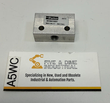 Parker N1641001 Pneumatic Shuttle Selector Valve  200 PSIG