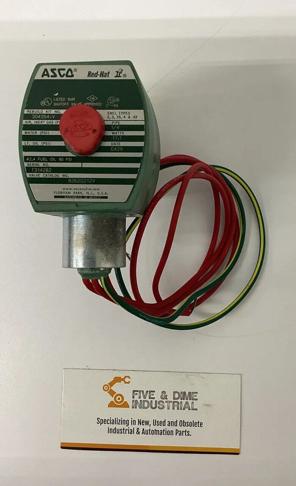 Asco 8262G212V Solenoid Valve  110/ 120 Vac