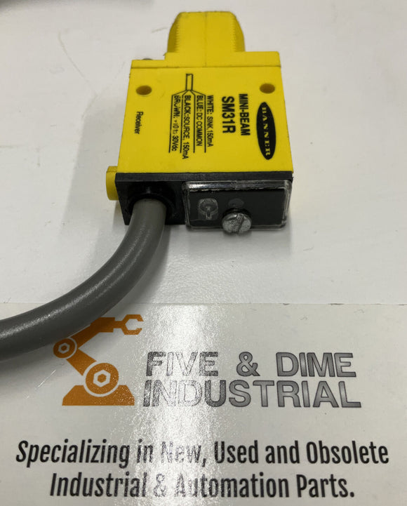 Banner SM31R Mini-Beam Photoelectric Sensor 9"