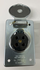 Russellstoll T&B  8004 4P Receptacle 20A@ 600V  30A@ 250V-3