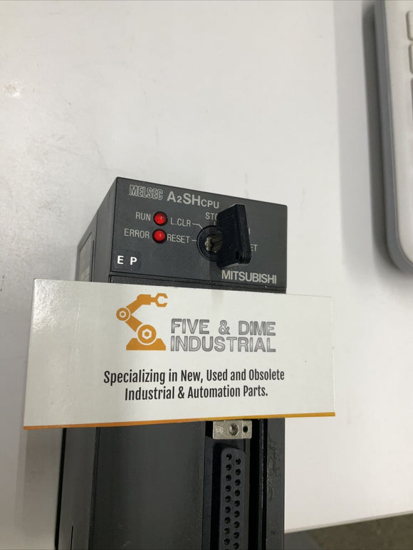 Mitsubishi A2SHCPU CPU PLC, 14k Step Processor w/ Key