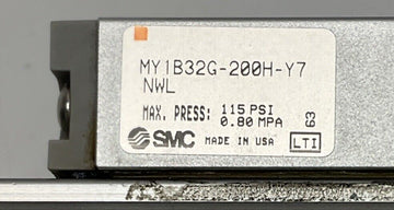SMC MY1B32G-200H-Y7NWL Rodless Cylinder w/ Shock Absorber & Sensors - 0