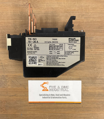 Fuji Electric TK-N3 Thermal Overload Relay 18-26A - 0
