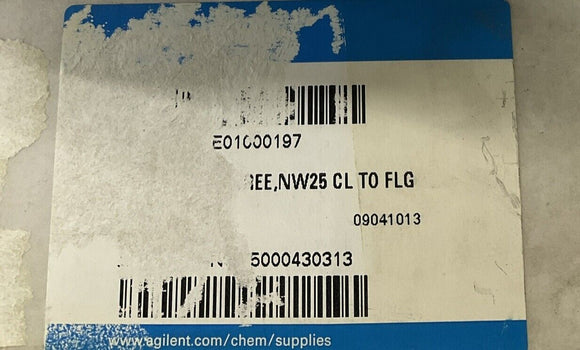 Aligent Varian KE01000197 90 Degree KF25 Elbow