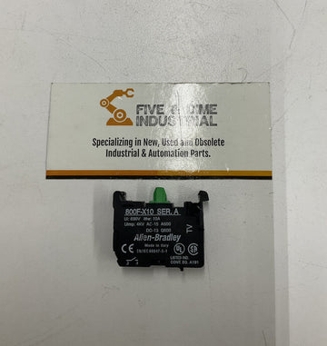Allen Bradley 800F-X10 Ser. A No Contact Block
