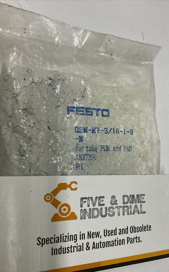 Festo QSM-M7-3/16-I-U-M  Push-Pull Mini Valves Lot of 10