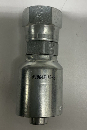Parker P10643-10-8  5/8" JIC Swivel x 1/2" Hose Crimp Fitting - 0
