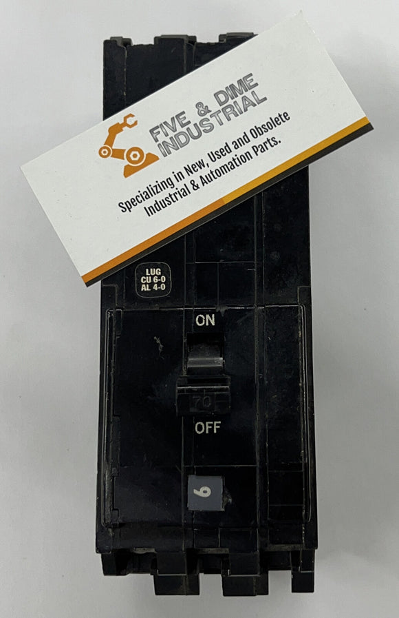 Square D  A24V18 Circuit Breaker Type Q137U 3-Pole 70 Amp 240 VAC