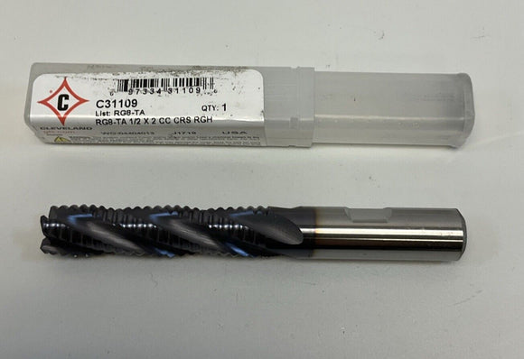 Cleveland C31109 RG8-TA 1/2 X 2 CC CRS RGH Square End Mill