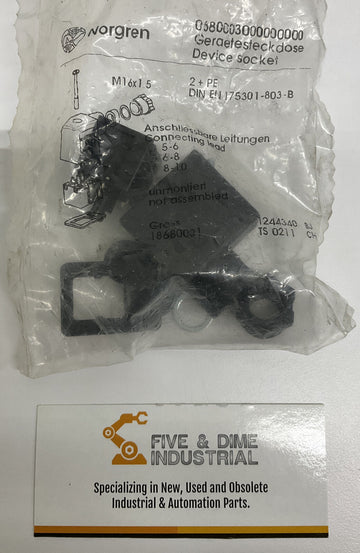 Norgren 1258133 Device Socket 2+PE 250VAC 10 Amp