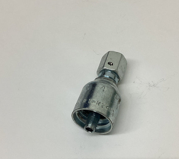 Parker 1C343-6-4 St. Female Metric Crimp Fuse Fitting