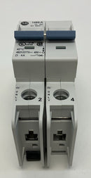 Allen Bradley  1489-A2D040  4 Amp, 2 Pole Circuit Breaker 48 VDC,  480Y/277 VAC-2