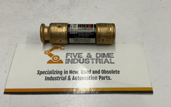 Bussmann  FRN-R-15 Fusetron Time Delay Fuses 15A 250V   Lot of 3