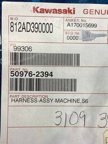 Kawasaki Robotics S6 Machine Harness 50976-2394 - 0