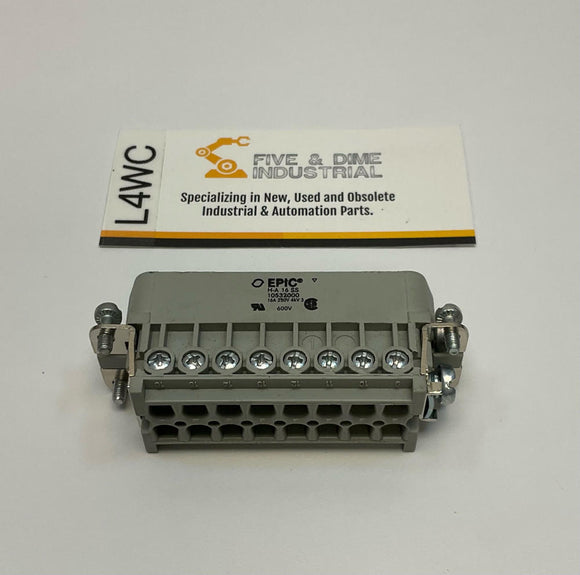 Epic Lapp  10532000  HA-16-SS  16-Pin Male Insert