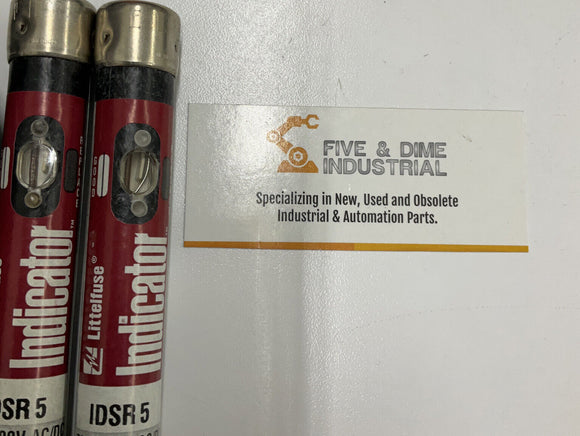 Littelfuse Indicator IDSR 5 Lot of 2  600V Fuse