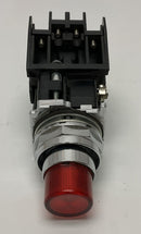 Cutler Hammer 10250TD Red Pilot Light Momentary Switch with Adapter-5