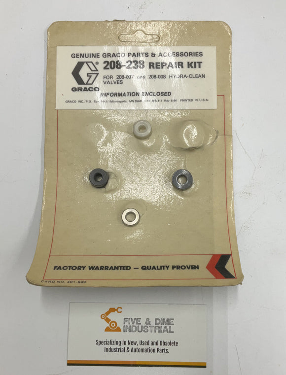 Graco 208-238 Repair Kit For Hydra Clean Valves