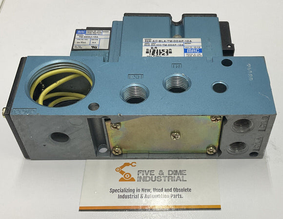 Mac Valves 82A-AC-BLA-TM-DDAP-1DA Solenoid Valve w/ TM-DDAJ-1DA Coil