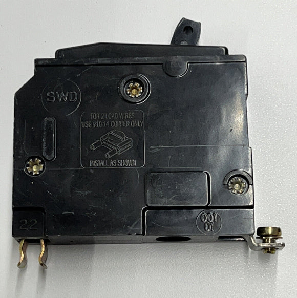 Square D QOBSWS Circuit Breaker 20A 1-Pole  SR-241 120/240 VAC