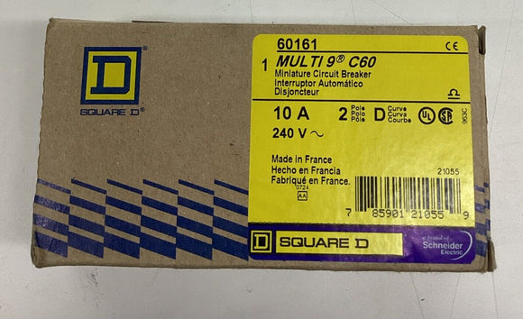Square D 60161 Miniature Circuit Breaker 2 Pole  240V 10A
