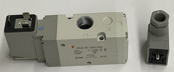 SMC VP542-5D1-03FA-X250 24 Vdc Solenoid Valve