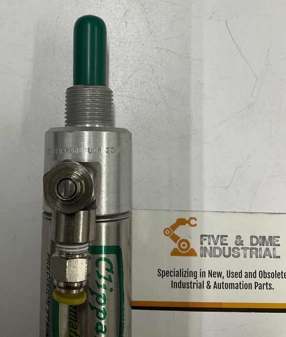 Clippard UDR-2-1 Pneumatic Cylinder 1-1/4" Bore 1" Stroke w/ Fittings