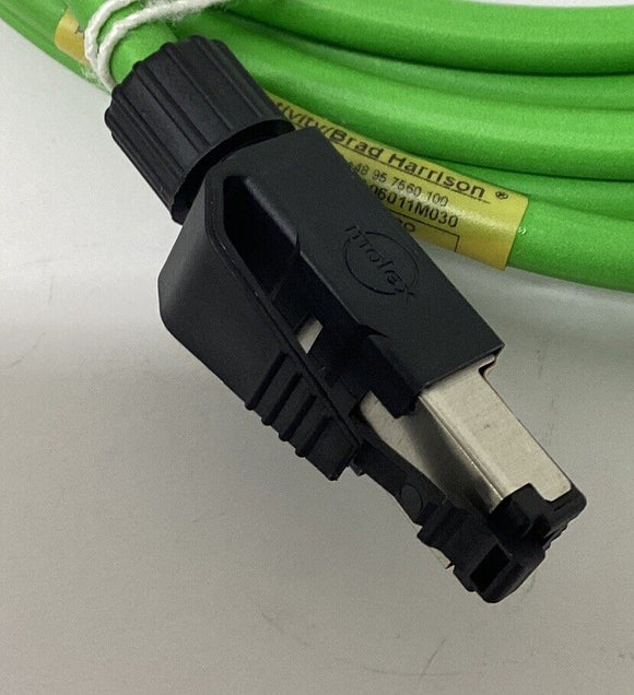 Brad Harrison E66A06011M030 Enet Cable PJ45/RJ45 3-Meters