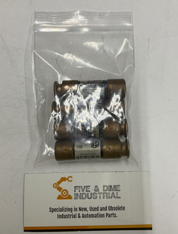 Bussmann FRN-R-3 2/10 Fusetron Fuses 3 2/10 Amps 250V   Lot of 4